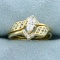 1/2ct Tw Marquise Diamond Engagement Ring In 14k Yellow Gold