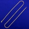 20 Inch Foxtail Link Chain Necklace In 14k Yellow Gold