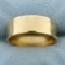 Wide Men's Wedding Band Ring In 14k Yellow Gold