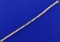 1 Ct Tw Champagne Diamond Line Bracelet In 14k Yellow And White Gold