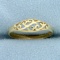 Vintage Wave Design Ring In 14k Yellow Gold