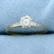 Antique Old European Cut Diamond Solitaire Ring In 14k Yellow And White Gold