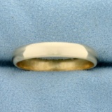 Men's Wedding Band Ring In 14k Yellow Gold