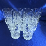 9-piece Set Of Royal Brierley Gainsborough Cut Crystal Tumblers