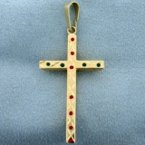 Cross Pendant In 14k Yellow Gold