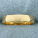 Men's Wedding Band Ring In 14k Yellow Gold