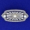 Over 1ct Tw Antique Diamond And Pearl Pin In Platinum