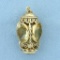 Antique Citrine Lantern Pendant Or Charm In 14k Yellow Gold