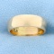 Wide Wedding Band Ring In 18k Yellow Gold