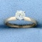 Antique 1/2ct Old European Cut Diamond Solitaire Ring In 14k Yellow Gold