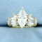 3ct Tw Marquise And Baguette Diamond Ring In 18k Yellow Gold