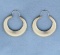 1 Inch Hoop Earrings In 14k Yellow Gold