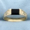 Vintage Onyx Ring In 14k Yellow Gold