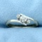Three-stone Diamond Wedding Or Anniversary Ring In 14k White Gold