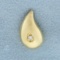 Diamond Teardrop Pendant In 14k Yellow Gold
