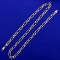 20 1/2 Inch Figaro Link Chain Necklace In 14k Yellow Gold