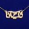 17 1/2 Inch Arabic Necklace In 18k Yellow Gold