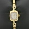 Antique 14k Solid Gold Case Woman's Hamilton Windup Wristwatch In 14k Yellow Gold