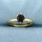 2/3ct Solitaire Natural Alexandrite Ring In 14k Yellow Gold