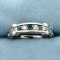 Unique Hand Designed Alexandrite And Diamond Ring In 14k White Gold
