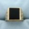 Onyx Ring In 10k Yellow Gold