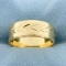 Leaf Design Band Ring In 14k Yellow Gold