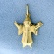 Religious Christian Priest Charm Of Pendant In 14k Yellow Gold