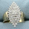 1ct Tw Diamond Cluster Ring In 14k White And Yellow Gold