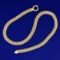 17 Inch Designer Link Chain Necklace In 14k Yellow Gold