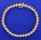 3ct Tw Champagne Diamond Tennis Bracelet In 14k Yellow Gold