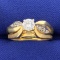 Vintage 1/2 Ct Tw Diamond Engagement Ring In 14k Yellow Gold