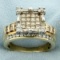 2.5ct Tw Champagne And White Diamond Ring In 10k Gold