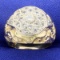 Vintage 2/3ct Tw Hand Crafted Diamond Ring In 14k Yellow And White Gold