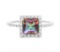 1.5ct Mystic Topaz Halo Ring In Sterling Silver