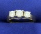 1ct Tw Three Stone Diamond Anniversary Or Wedding Ring In 14k Yellow And White Gold
