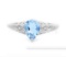 1.4ct Sky Blue Topaz & Diamond Ring In Sterling Silver