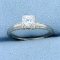 1/3ct Diamond Solitaire Engagement Ring In 14k White Gold