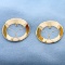 Modern Design Stud Earring Enhancers In 14k Yellow Gold