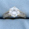 1.5ct Tw Diamond Engagement Ring In 14k Yellow Gold