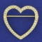 Victorian Pearl Heart Pin With Seed Pearls In 14k Yellow Gold