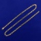 18 Inch Figaro Chain Necklace In 14k Yellow Gold