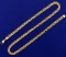 18 1/2 Inch Italian Made Bismark Chain Necklace In 14k Yellow Gold