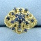 High Quality Natural Sapphire Ring In 18k Yellow Gold