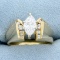 1ct Tw Certified Marquise Diamond Engagement Ring In 14k Yellow Gold