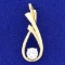 .6ct Cz Pendant In 14k Yellow Gold