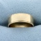Wide 6.6mm Beaded Edge Wedding Band Ring In 14k Yellow Gold