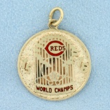 Vintage Cincinnati Reds World Champs Pendant In 14k Yellow Gold