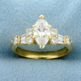 Forevermark Certified 1 2/3ct Tw Marquise Diamond Engagement Ring In 18k Yellow Gold