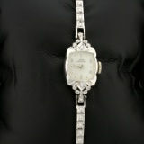Antique Ladies Hamilton 14k Solid Gold Diamond Watch