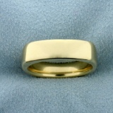 Dome Shaped Band Ring In 14k Yellow Gold